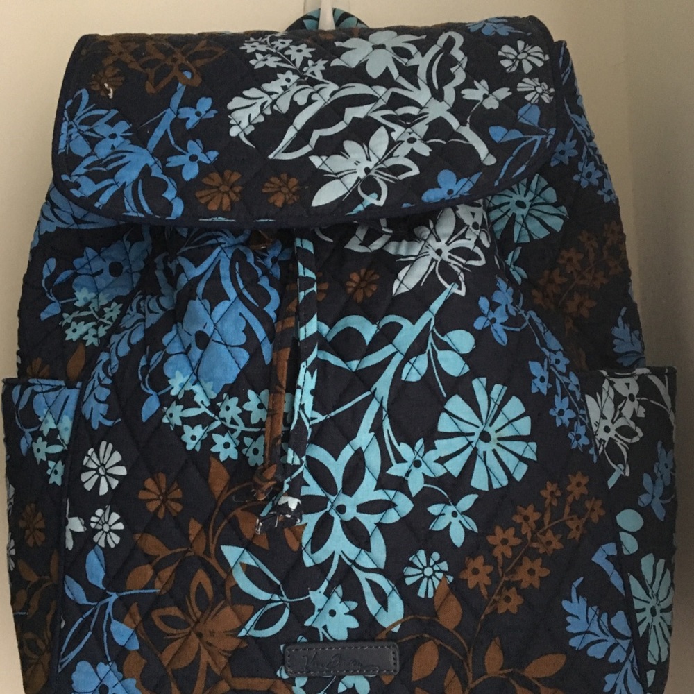 Vera Bradley Drawstring Backpack (Java Floral) - Picture 2 of 3